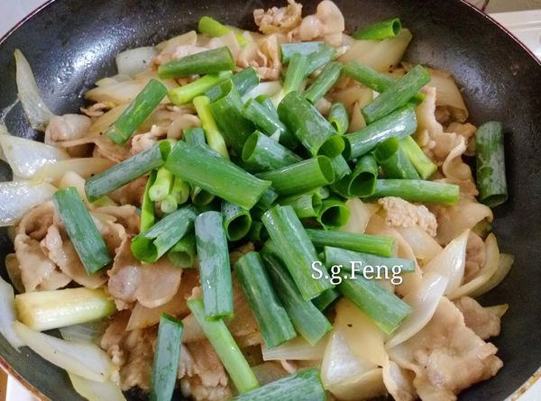 9.再加入蔥綠。