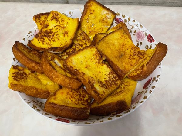 盛盤後加入豐年果糖（個人喜好），完成！