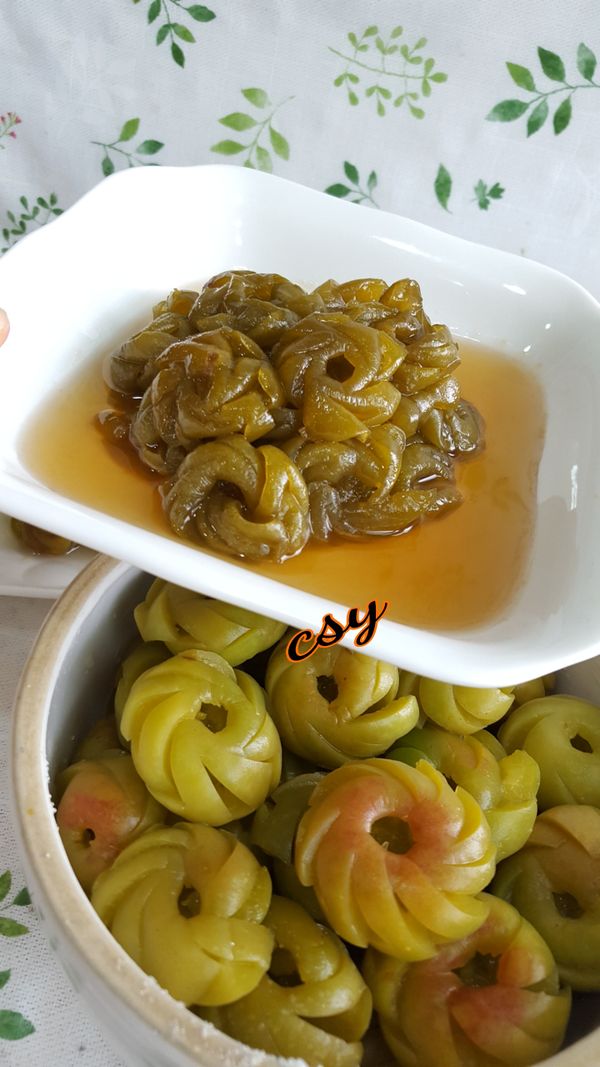 如果不想煮麥芽糖也可以醃白糖就好了