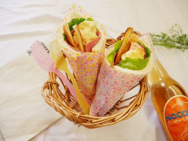 小文青「花束三明治」就簡單完成啦！！