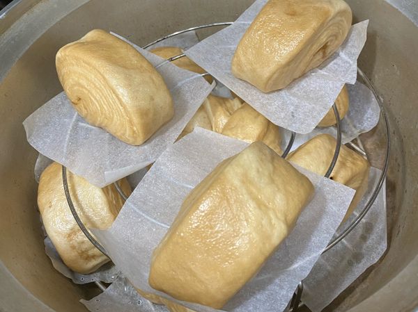 發酵時間到直接按下蒸