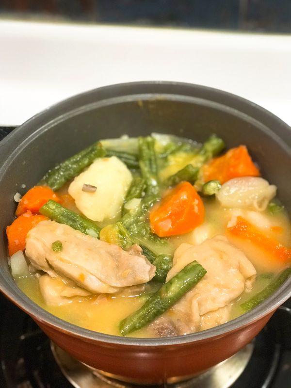 再加入白醤塊。