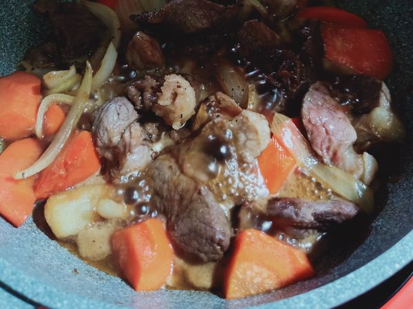 * 後續加入三溫糖+米酒+少許黑胡椒拌炒