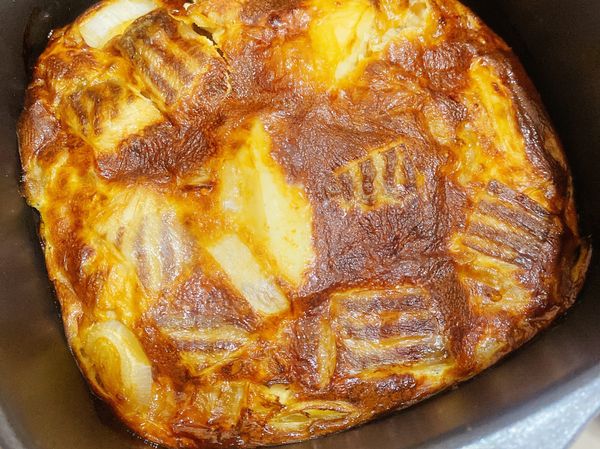 氣炸175/15，灑上蔥花
（依各排氣炸鍋不同自行調整）
高蛋白又有飽足感的料理完成啦✨