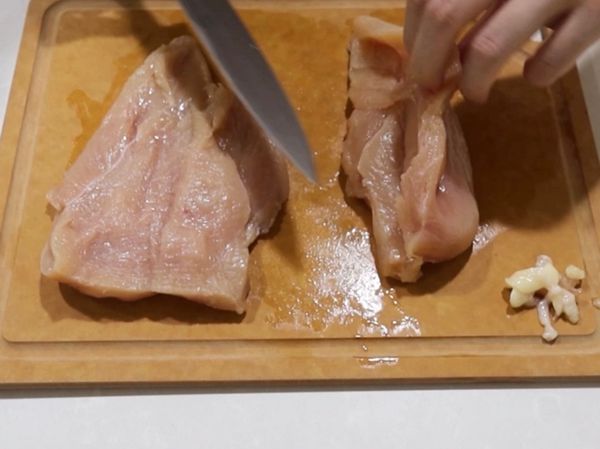 雞胸肉切薄不切斷