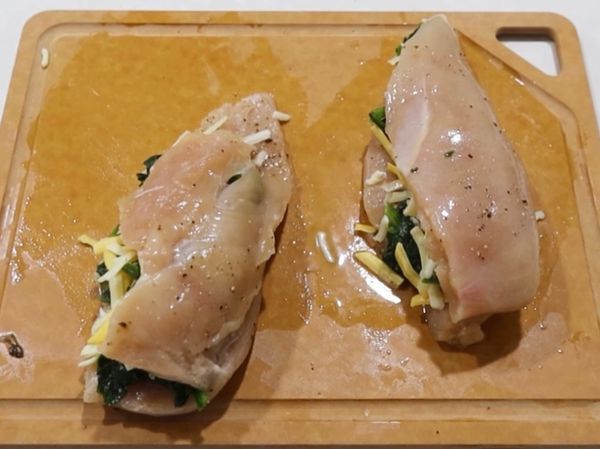 對折壓好後用鋁箔紙包起來