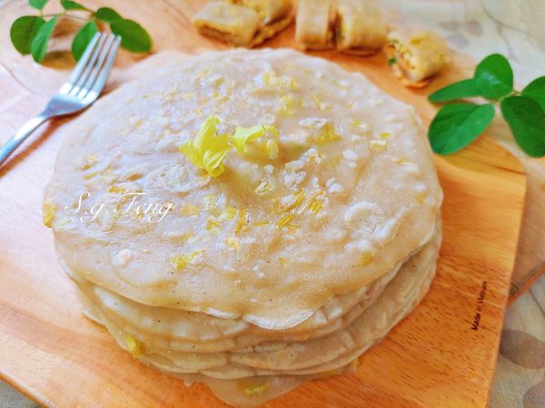 15.冷卻後用膠膜隔開放置，即可放入冷凍備用。(使用時不需解凍，直接小火下鍋煎軟即可包裹使用。