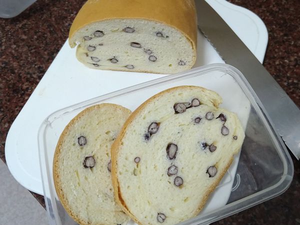 補上紅豆粒的木材