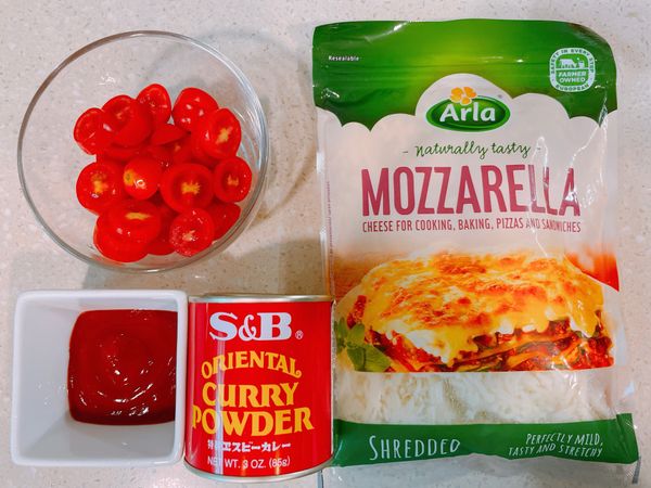 小番茄切丁備用