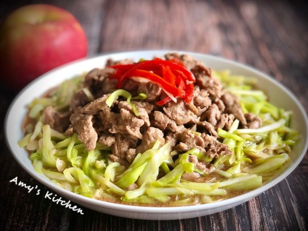 ✅吃的時候韭黃+牛肉絲很棒的層次口感。