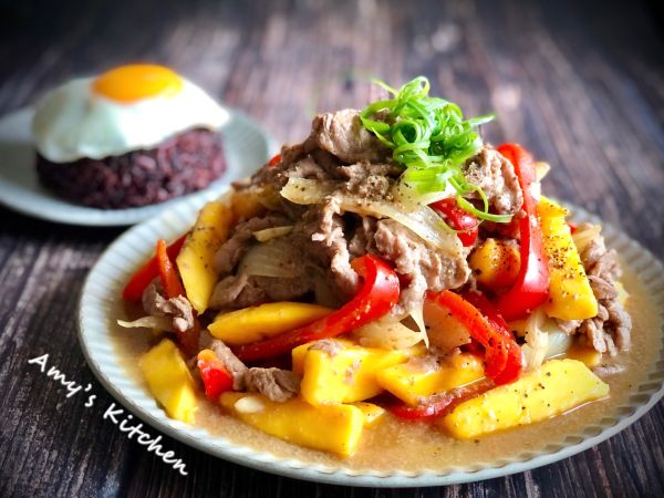 芒果牛肉炒
https://icook.tw/recipes/382215