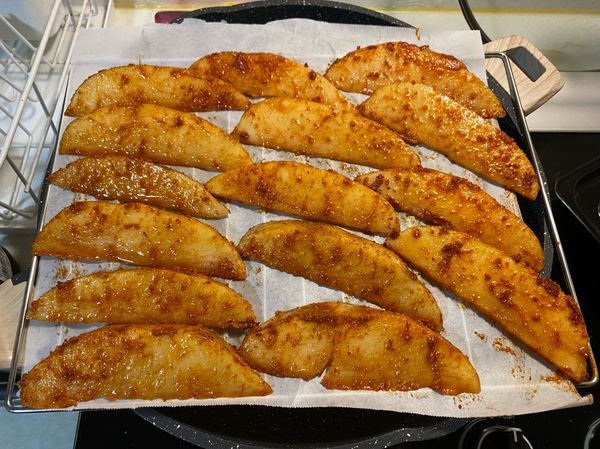 烤箱230預熱10分鐘，烤30至35分鐘香脆即可