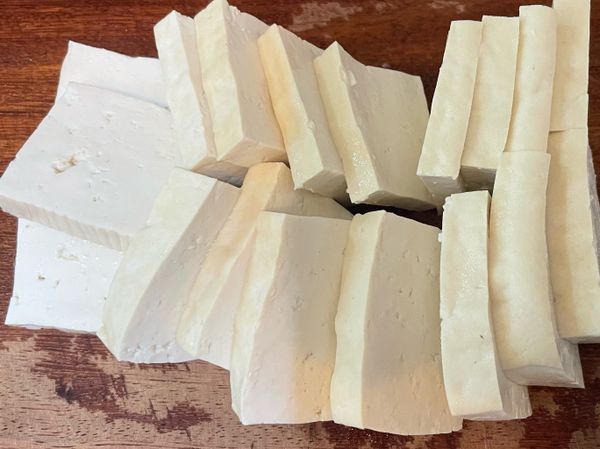 豆腐也切片