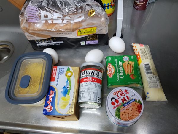 食材大集合(手邊有的材料)