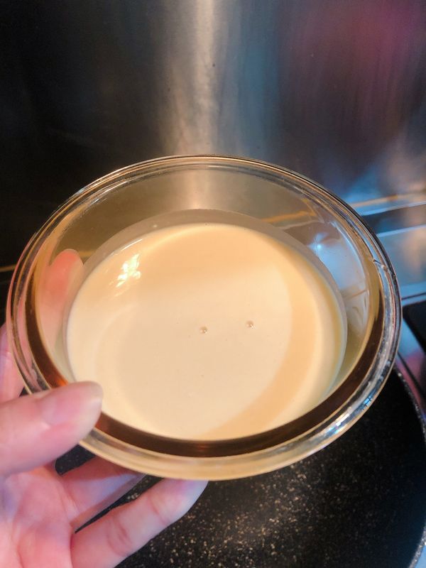 攪拌完成就是這樣子囉！