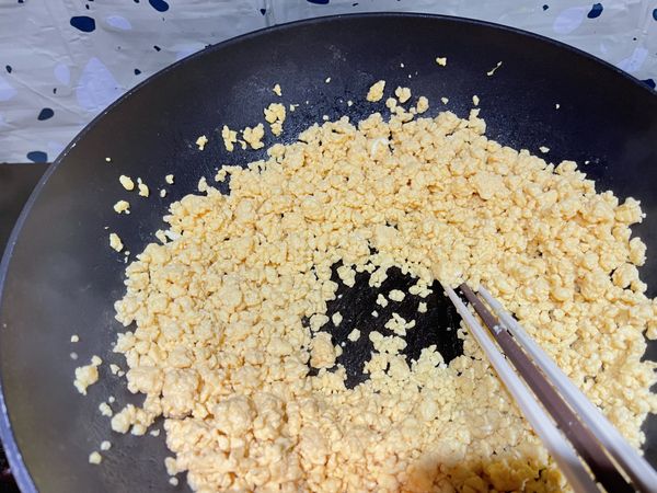 蛋如圖狀起鍋備用