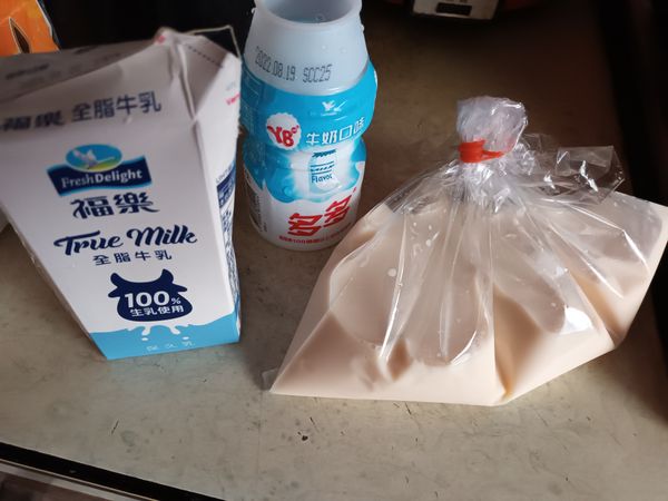 倒在容器裡（或袋裝），冷凍過夜