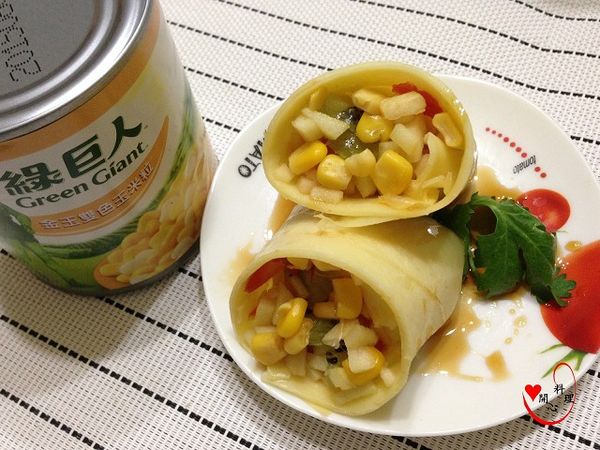 切段,淋上蜂蜜就完成囉^^