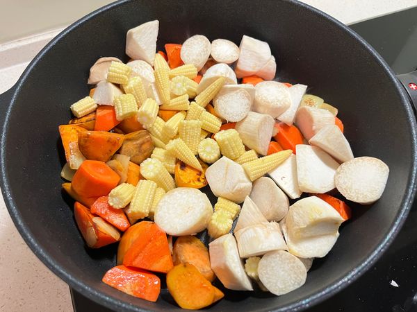 杏鮑菇、玉米筍