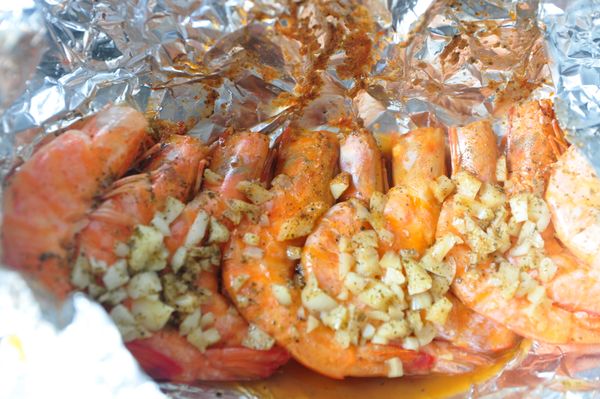 將錫箔紙打開，香味馬上飄出四周圍