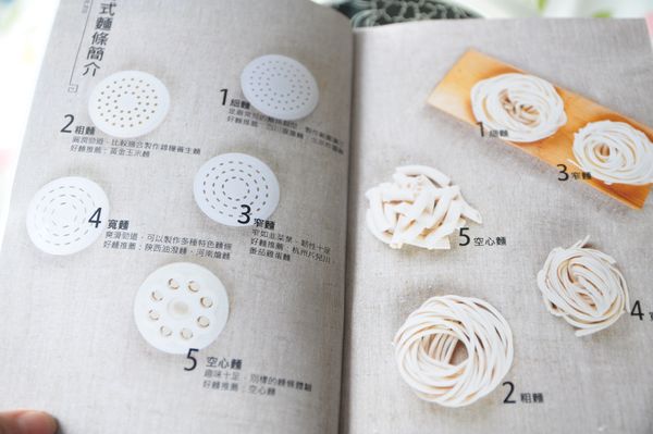 只要依照說明書指示操作，就能輕鬆體驗手做麵條樂趣喔~依自己喜愛麵條形狀選擇模頭