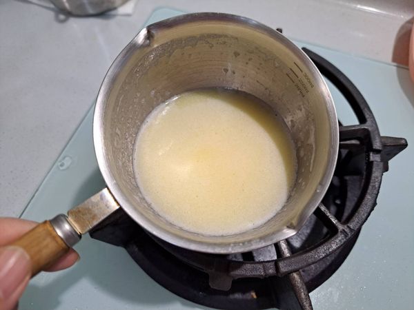 無鹽奶油加熱