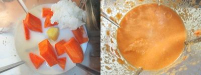 ﹝風味蘿蔔泥醬﹞中的材料除鹽、粗粒黑胡椒、鮮奶油之外全放入調理機中打成細緻泥狀，冰箱先冷藏備用