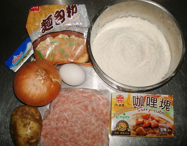 備好所需食材....