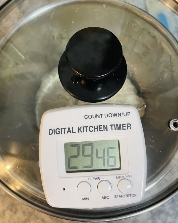 蓋起來，靜置30分鐘；