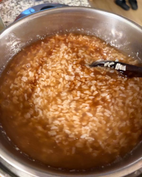 全部攪拌均勻之後，蓋上蓋子，再悶30分鐘