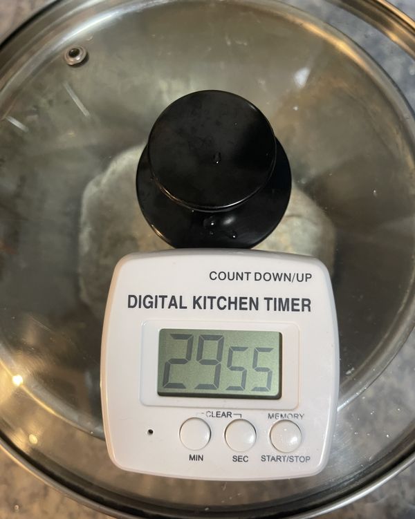 蓋起來再休息30分鐘；