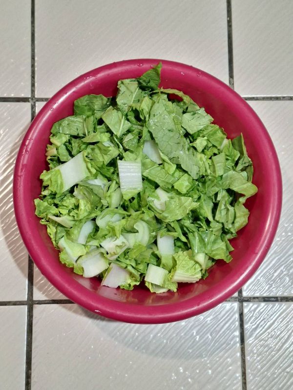 小白菜切小段
