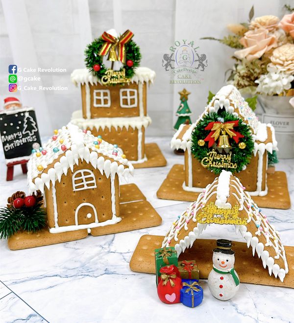 各種不同的薑餅屋就完成！
簡單不複雜