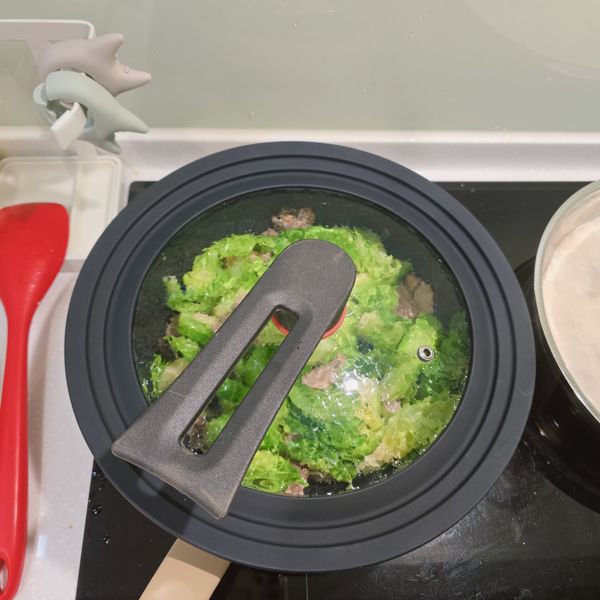 蓋上蓋子悶30秒，喜歡脆一點就不用悶了