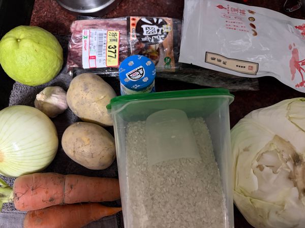 食材準備。