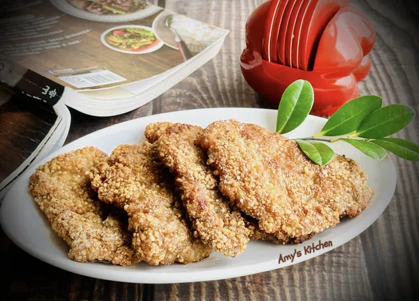 免油炸簡單6分鐘就香酥好吃的炸豬排，可以試試。