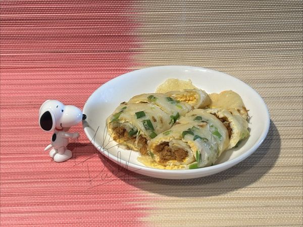古早味粉漿肉鬆蛋餅…軟Q好吃