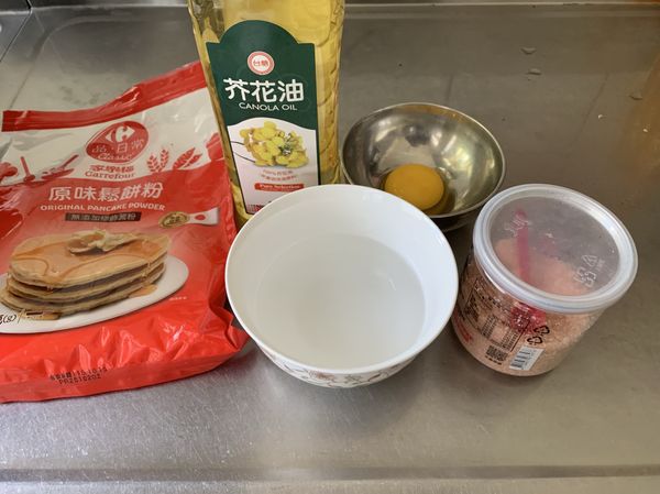 材料如下
烤箱預熱