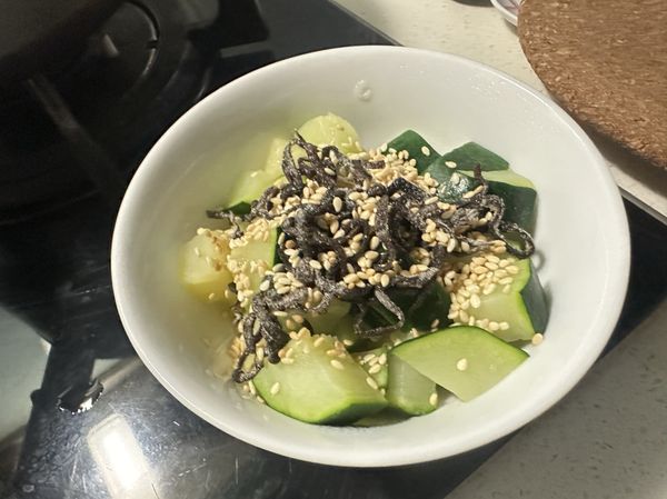 加入白芝麻 香油