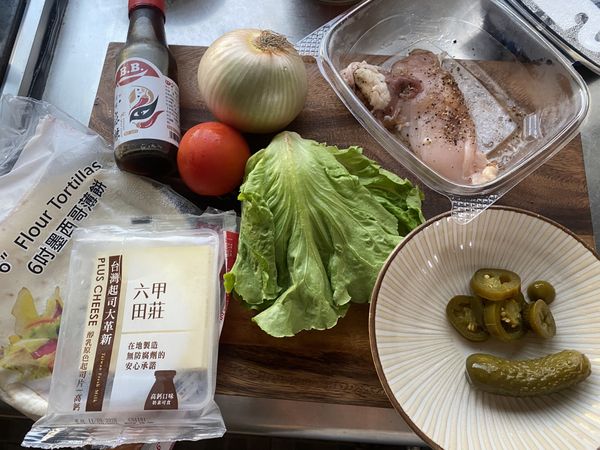 將材料預備好。