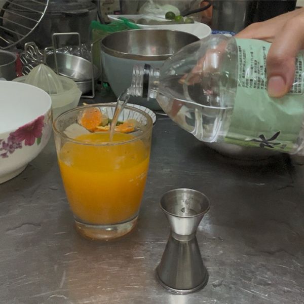 最後加水稀釋。