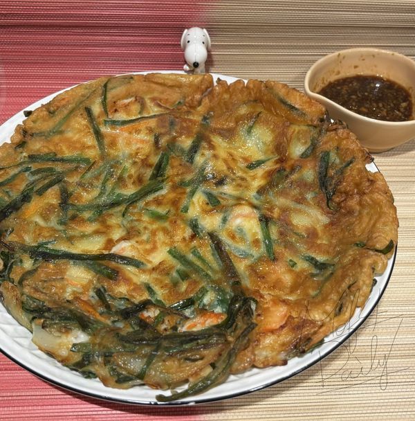 酥脆好吃的韓式煎餅完成☑️