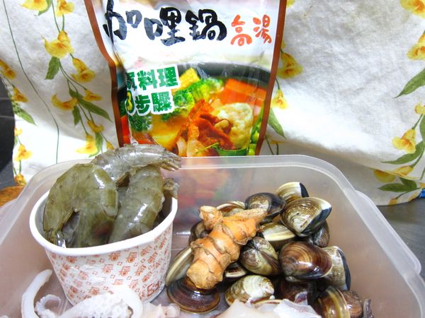 中卷的頭、觸角切好、蛤蜊吐過砂。