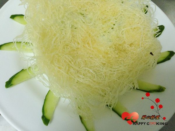 小黃瓜與米粉裝飾