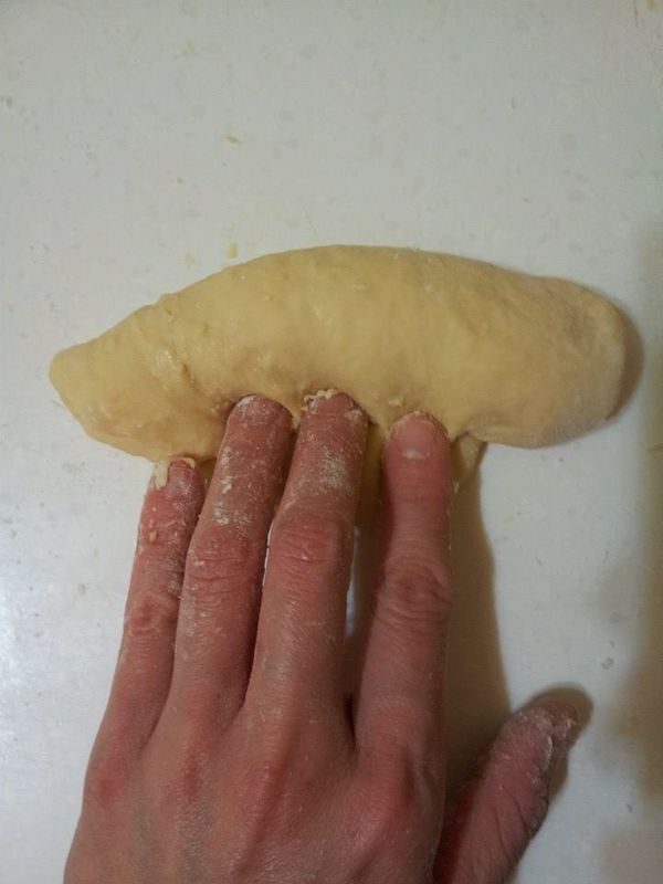 捲起來收口朝上