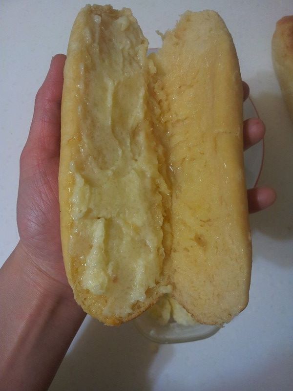 抹上內餡(內餡需回軟比較好操作)