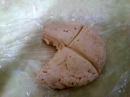 2小時後取出來切成4-6等份