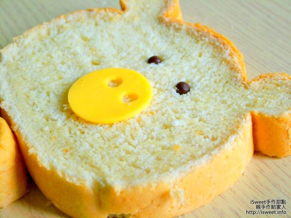 當然小小改變一下...就可以變成小豬造型囉!