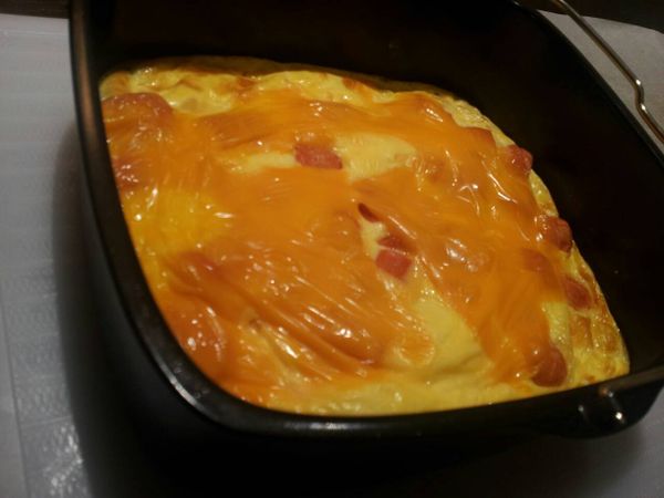 只要幾個簡單的步驟，想不到氣炸鍋也可以拿來做烘蛋，真的是好吃方便又簡單!!!在辦公室也能輕鬆完成哦!