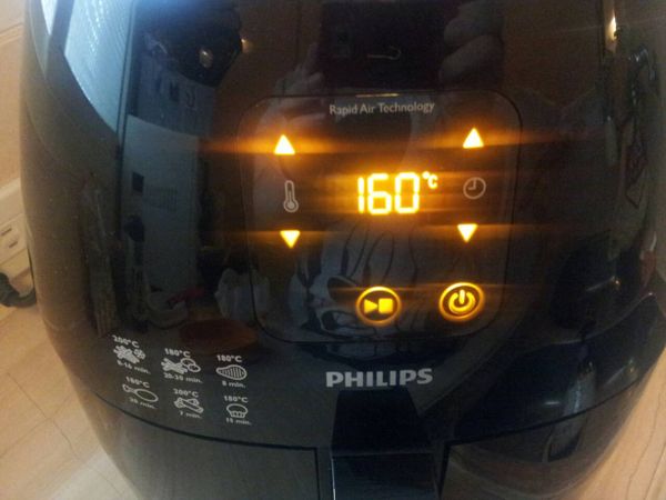 氣炸鍋設定160度十分鐘